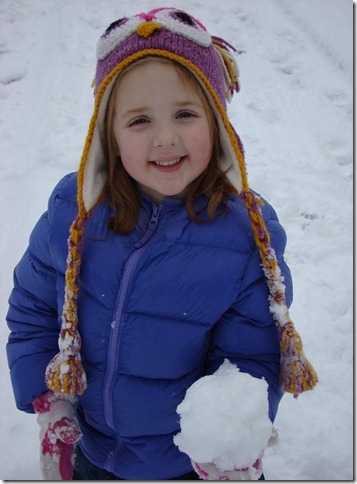 angie in snow
