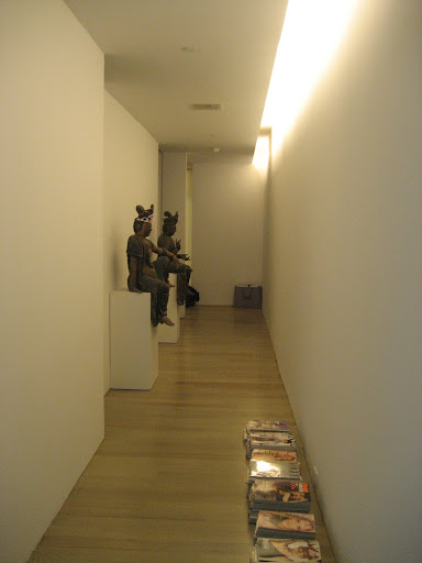 A flashback of my entry hall.  The hall has certainly come a long way since this picture was taken.  This was the lighting that existed.  I hoping that's  the case for the cove in the living room.