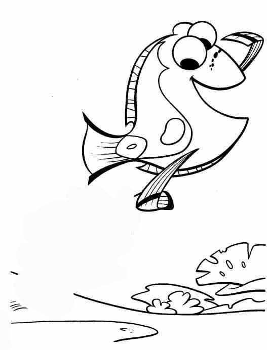 Just Keep Swimming Dory Coloring Page Coloring Pages