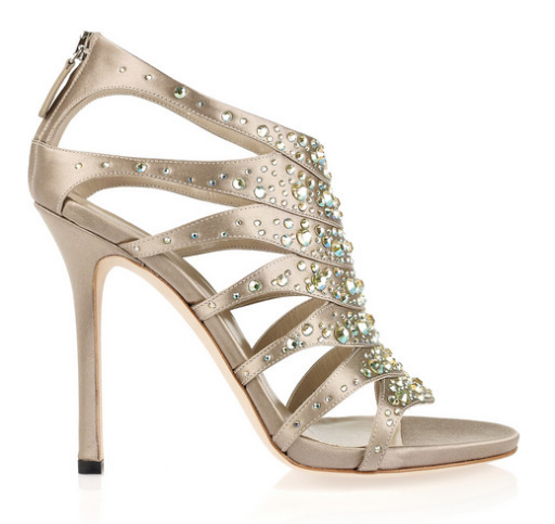 Gucci Crystal Embellished Silk Satin Sandals, $1,100, Net-A-Porter.com