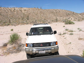 They were actually backing up out of a narrow canyon