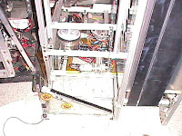 A shot of one of our old robots