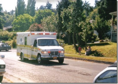 29 Rainier Fire District Ambulance in the Rainier Days in the Park Parade on July 13, 1996