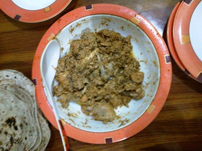 Chicken Karhai Gosht cooked by ourselves