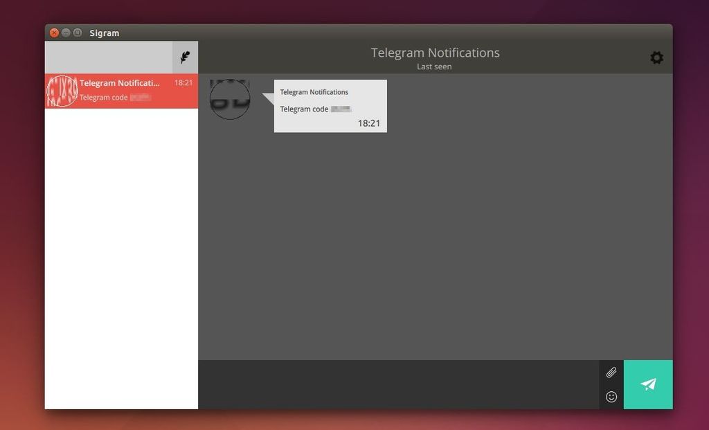 Sigram - Telegram in Ubuntu Linux