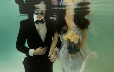 Underwater Wedding Portrait
