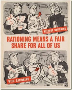 rationing poster 1940s WWII