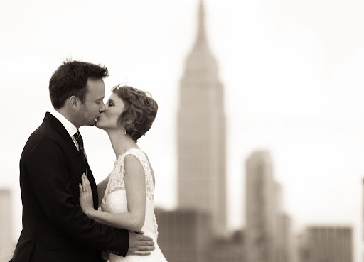 Lisa and Alex share a very New York moment.