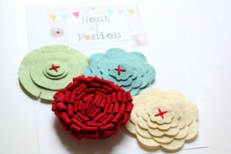 felt flowers kellie
