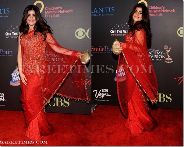 Shenaz_Treasurywala_Red_Saree