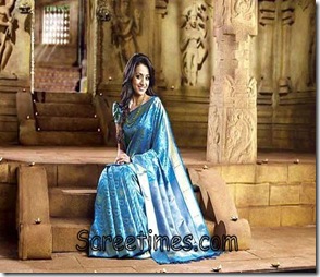 Trisha_Blue_Designer_Saree