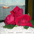Detalle ramo superior y paisaje.