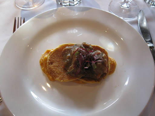 They won a contest by creating recipes that were served in Emeril's restaurants throughout October, with the sales raising $50,000 for the school. Victoria, 16, made this delicious Creole Rabbit with Butternut Squash and Spicy Corncakes.