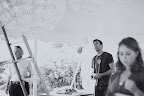 Here, Randy in the tent during set-up.
