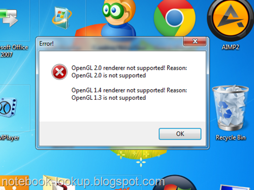 แก้ปัญหา OpenGL 2.0 renderer not support! จากเกม Angry Bird