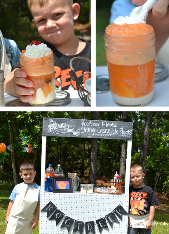 Ice Cream Float Stand #wreckitralph #rootbeerfloat #party