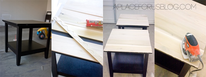 How to make a wood top table