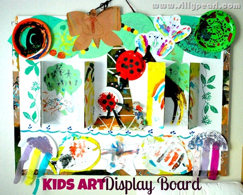 Kids Art Display Board With Elmers