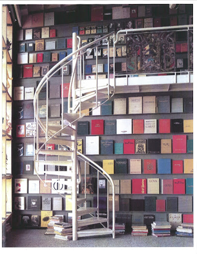 Books displayed like artwork. Books displayed like artwork.