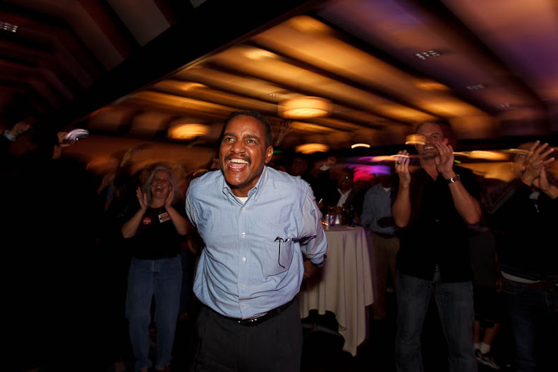 Hussein Adawe celebrates Obama win