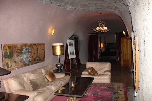 I just thought this was super cool. While Brion and Ronda Wise were waiting for their house to be completed, they created the most amazing wine cave, complete with kitchen, bathrooms, bedrooms, and more.