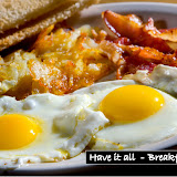 #1353.10 - Food items at Sequoia Pro Bowl, 5501 Sandalwood Blvd., Columbus, OH  43229, 571-2135 or 885-7043 (owners Tim Voss and Liz Kellough), including (1) Eggs, toast, bacon & house fries, (2) Breakfast sandwich, (3) Breakfast sandwich on a bagel with sausage, (4) French toast with bacon, (5) Fish sandwich with curly fries, (6) Cheese burger with fries, (7) Chicken tender salad with French dressing, (8) Chili with a grilled cheese sandwich, (9) Classic club sandwich, (10) Vegi pizza, (11) Chicken, bacon, ranch pizza, (12) Italian sub, (13) Cheese & bacon fries, (14) Steak burger, (15) Tim's smothered Angus steak, (16) Pepperoni pizza, (17) Chicken wings, (18) Colored Crunk bombs, (19) Beer tower, (20) Bucket of assorted beer, (21) Bucket of different assorted beer. Photographed on Tuesday, September 28, 2010఑༓༒ሔሔฑ༓ଐᄓဒထ༐ఋဎ།ል༐ဓଐดဘဘถပഒఓగࠔఘဗᄔᔔ