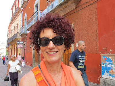 Christiane in glamorous orange