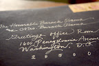 Calligraphed envelopes. Calligraphed envelopes.