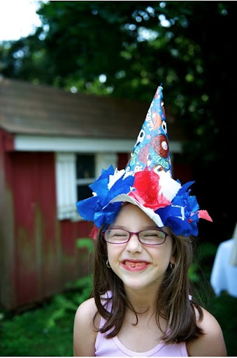 And then her sister wore one of the hats. And then her sister wore one of the hats.