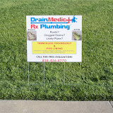 Yard sign for Drain Med...