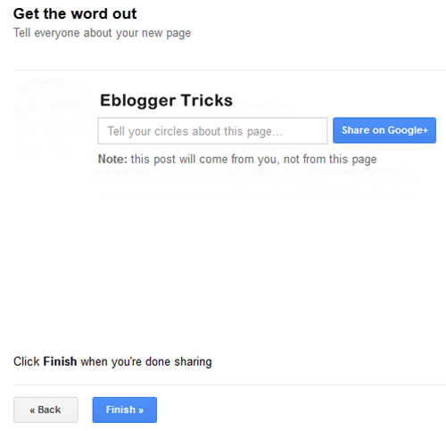 google plus page for blogger 05b word out