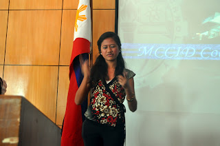 Karla Maulen Bautista gives her Opening Prayer.