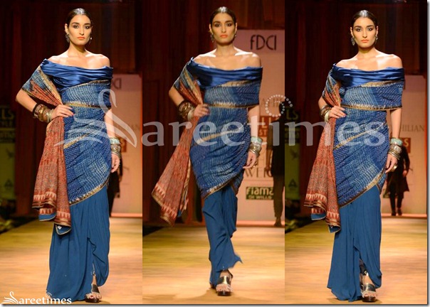 Tarun_Tahiliani_Blue_Saree