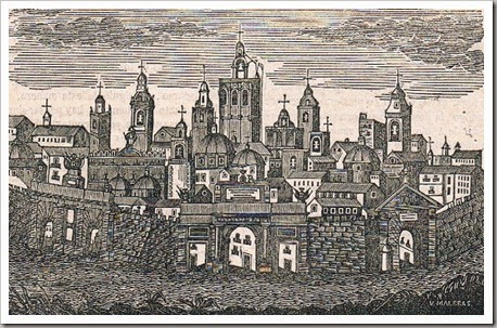 Imagen idealizada de Valencia. Grabado de 1857 Imagen idealizada de Valencia. Grabado de 1857