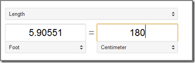 Use Google converter to different units converter-google