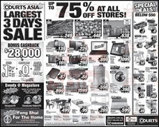 Courts Asia Largest 3 Days Sale 2013 Singapore Deals Offer Shopping EverydayOnSales