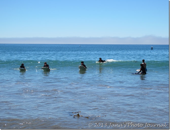 Boogie Boarding at Avila Beach