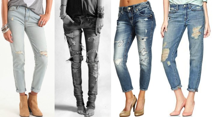 A Calça Jeans rasgada e destruída nos looks femininos – Veja como usar! jeans_rasgado_looks_destroyed