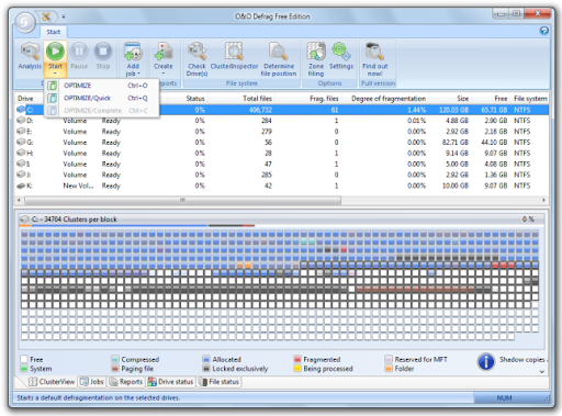 Descargar O&O Defrag Free Edition gratis