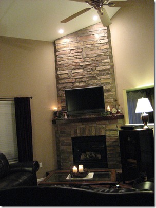 Fireplace after