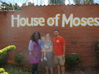 In front of House of Moses. We aren't allowed to take any pictures inside, but this is the outside wall. In this picture is also Abby, a student at the University of Zambia and now a wonderful friend!