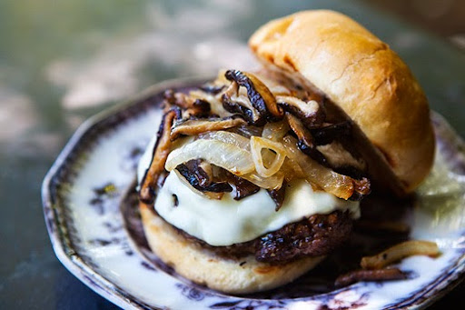 Grilled Beef and Mushroom Burger (photo)