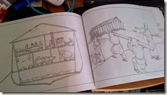 sample image, Every Picture Tells a Story (parsha colouring book)