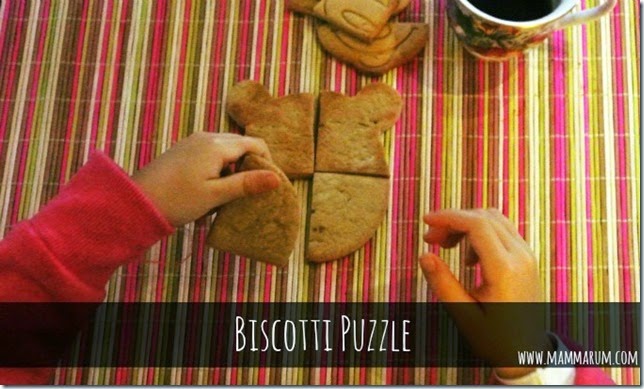 biscotti puzzle ricette bambini