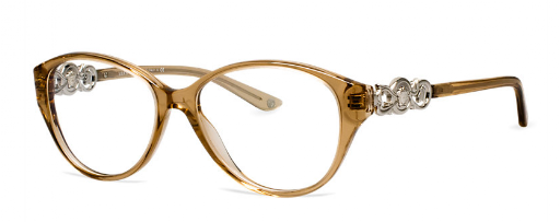These Versace frames from LensCrafters ($270) have pretty decorative details. Use their AccuFit progam to ensure that you get glasses that are perfectly sized to your eyes.