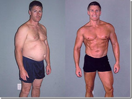Antes e depois homens musculação 4