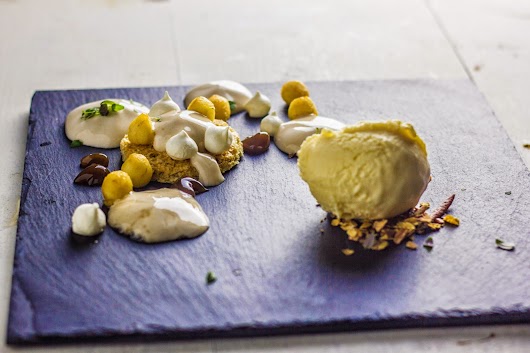 Dessert: Æble, timian, kastanje - Nytårsmenuen 2014 - Mikkel Bækgaards Madblog