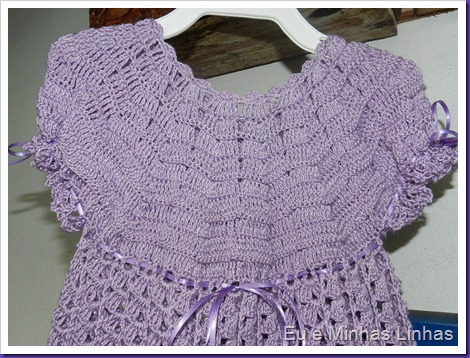 Vestido em Crochê para Meninas 1a Vestido em Crochê para Meninas 1a