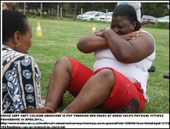 SAPF OBESE POLICE OFFICERS RANDBURG FITNESS PROGRAMME CAPT ZELISWA  MAGOCOBAAPRIL2011