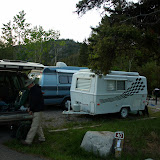 Our camp. Note: one car not visible behind big blue van.